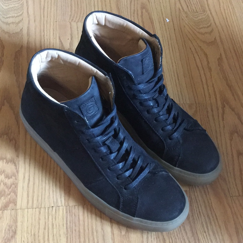 Greats Brooklyn Sneakers Mid Top Black Suede